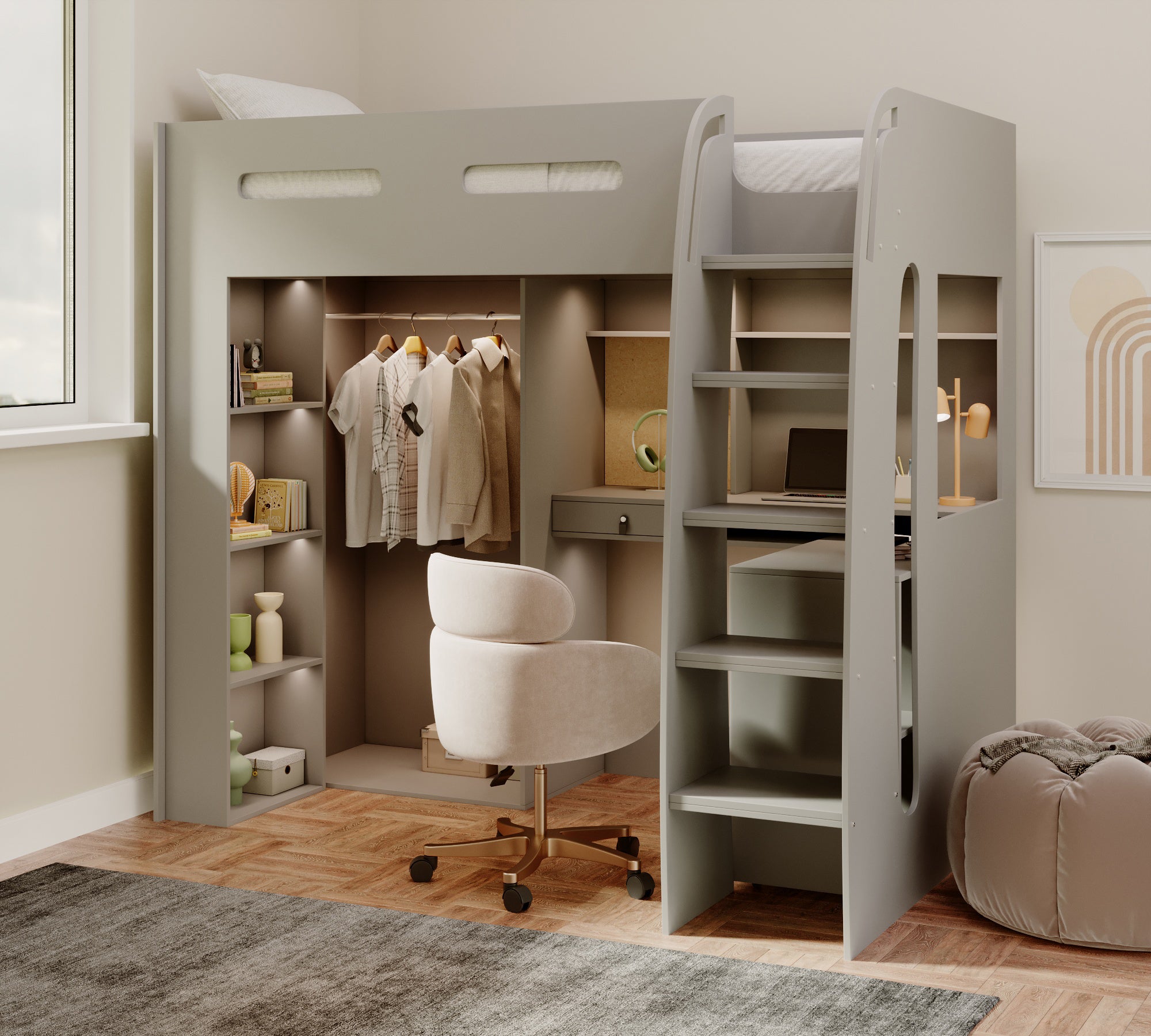 arlo-high-sleeper-with-wardrobe-desk-shelves