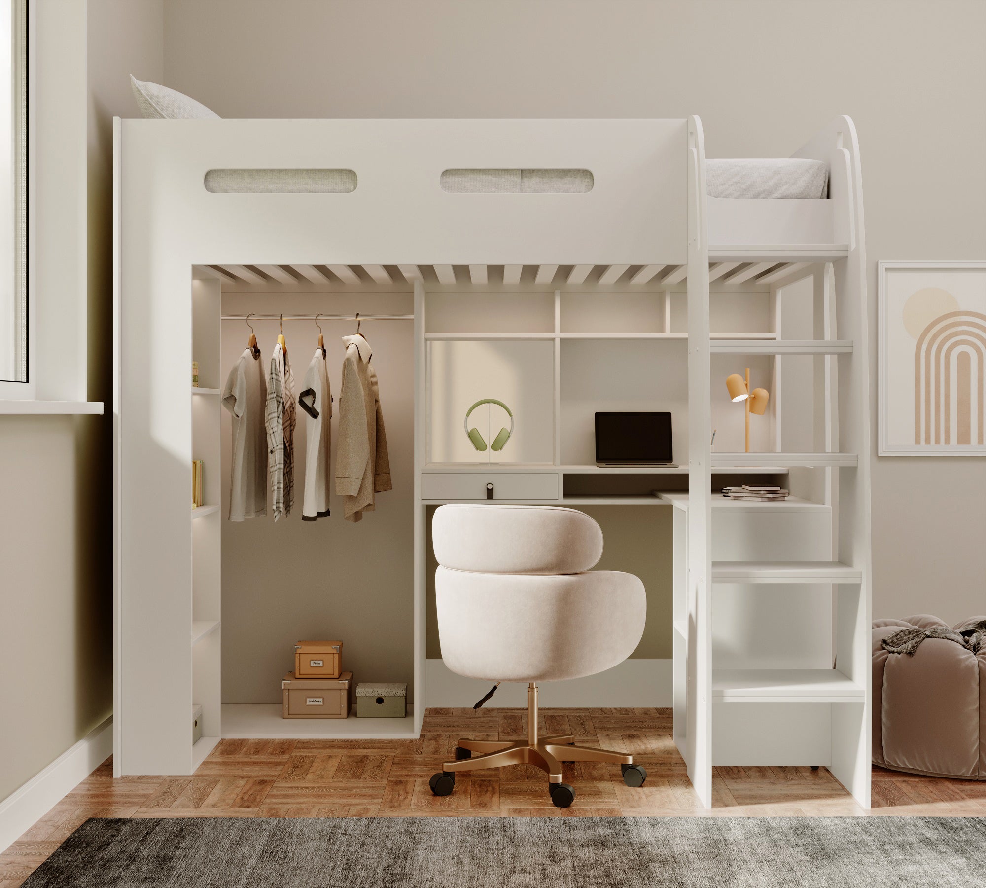 arlo-high-sleeper-with-wardrobe-desk-shelves