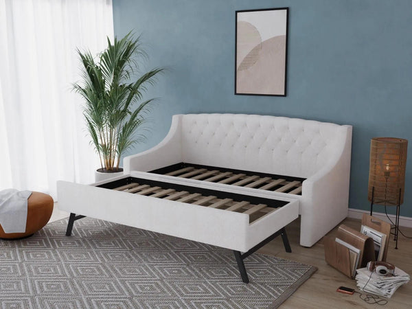 Aurora Boucle Daybed with Trundle