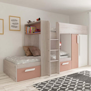 Barca-Bunk-Bed-In-Pink-with-Storage-Drawers-Wardrobe-_-Shelves-With-Ladder-On-Left_1400x_1df80cdb-874b-458e-b3c5-3ce022109cee