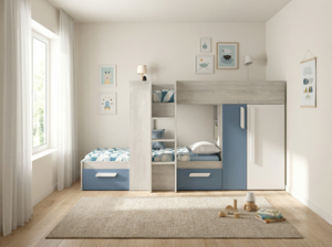 Belgravia Bunk Bed with Wardrobe & Drawers
