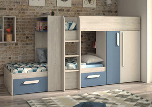 Belgravia Bunk Bed with Wardrobe & Drawers