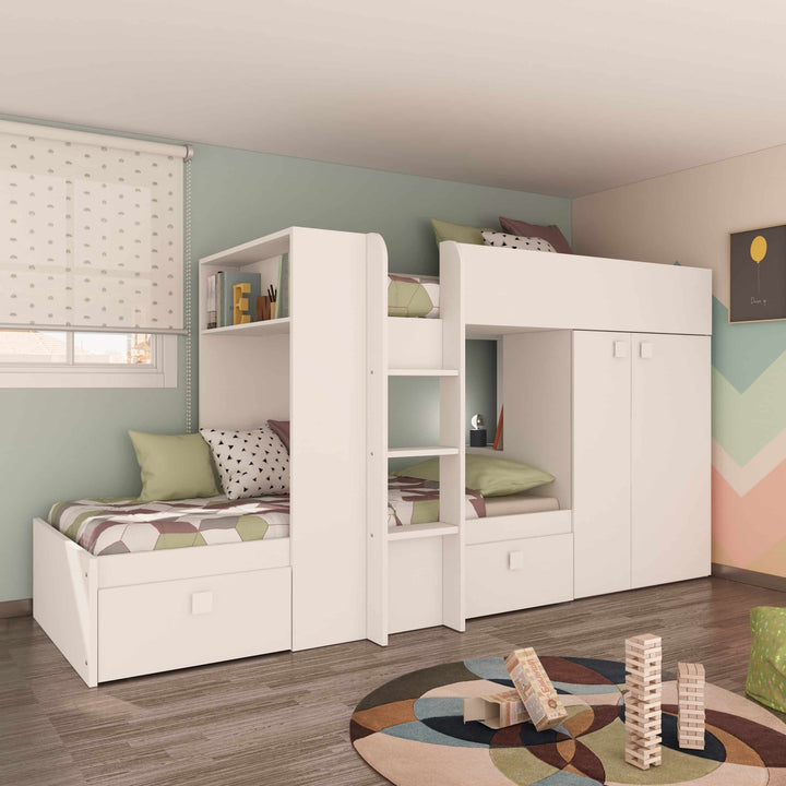 Barca Bunk Beds with Storage & Wardrobe