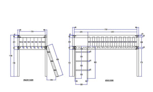 Bea Midsleeper Wooden Cabin Bed