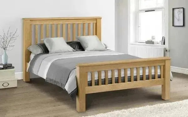 Beaumont Double Solid Oak Bed