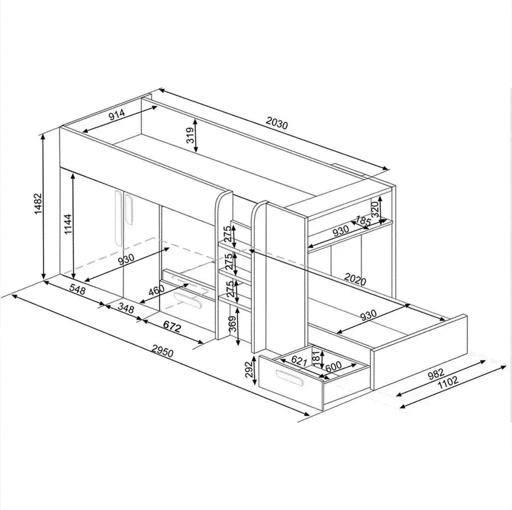 belgravia-bunk-bed-with-wardrobe-drawers