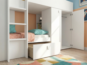 Belgravia Bunk Bed with Wardrobe & Drawers