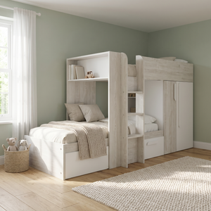 Belgravia Bunk Bed with Wardrobe & Drawers