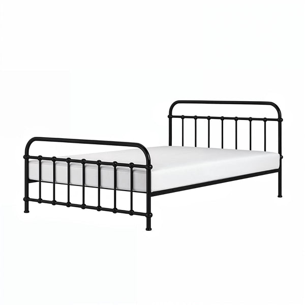 Black Metal Small Double Bed
