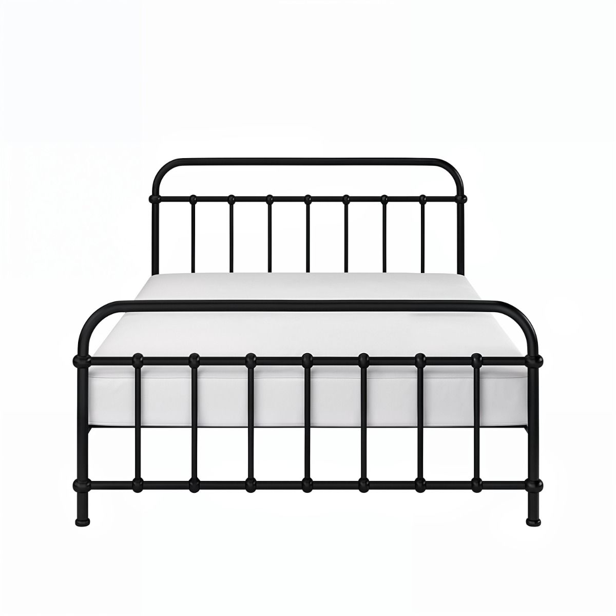 Black Metal Small Double Bed