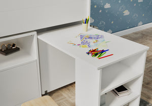 Bramley Mid Sleeper with Desk & Storage