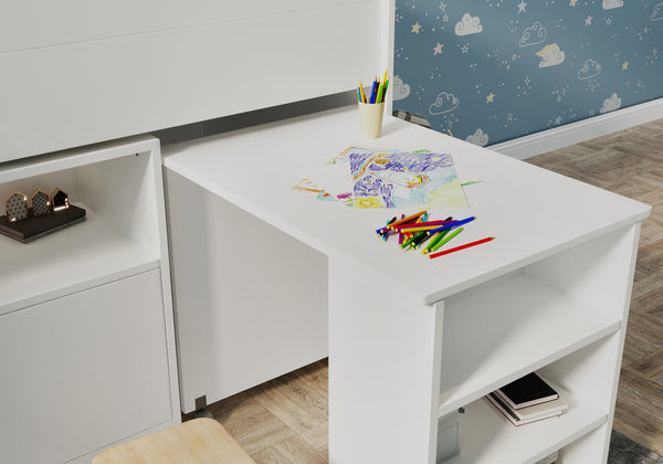Bramley Mid Sleeper with Desk & Storage