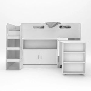 Bramley Mid Sleeper with Desk & Storage