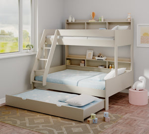 Burford Family Bunk Bed with Double Bottom & Pull-Out Trundle