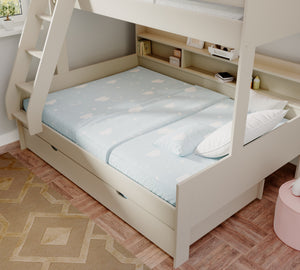 Burford Family Bunk Bed with Double Bottom & Pull-Out Trundle