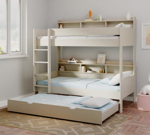 Burford Storage Bunk Bed with Pull-Out Trundle