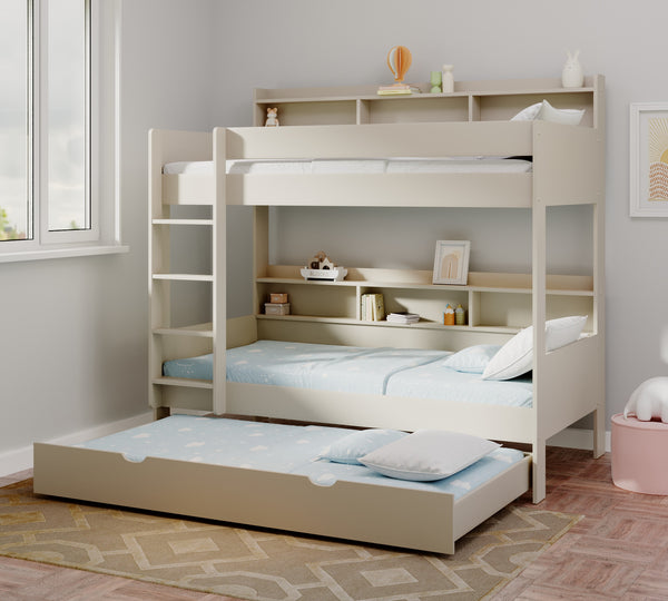 Burford Storage Bunk Bed with Pull-Out Trundle