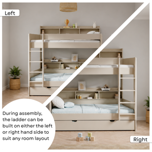Burford Storage Bunk Bed with Pull-Out Trundle