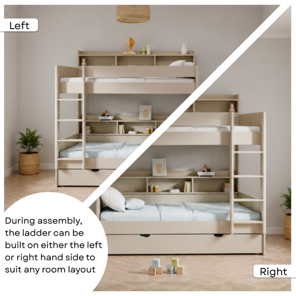Burford Storage Bunk Bed with Pull-Out Trundle