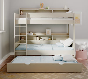 Burford Storage Bunk Bed with Pull-Out Trundle