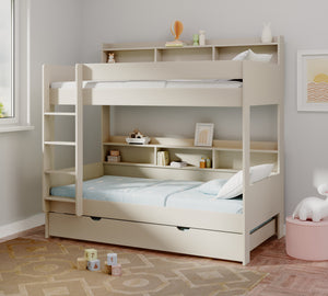 Burford Storage Bunk Bed with Pull-Out Trundle