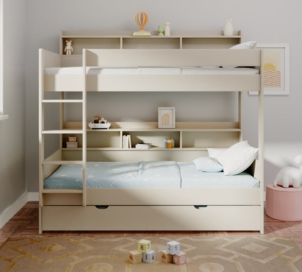 Burford Storage Bunk Bed with Pull-Out Trundle