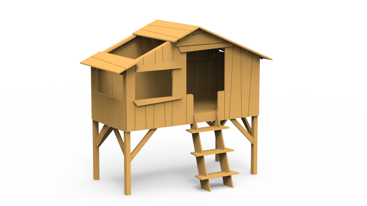 Mathy by Bols Treehouse Bed in Ochre