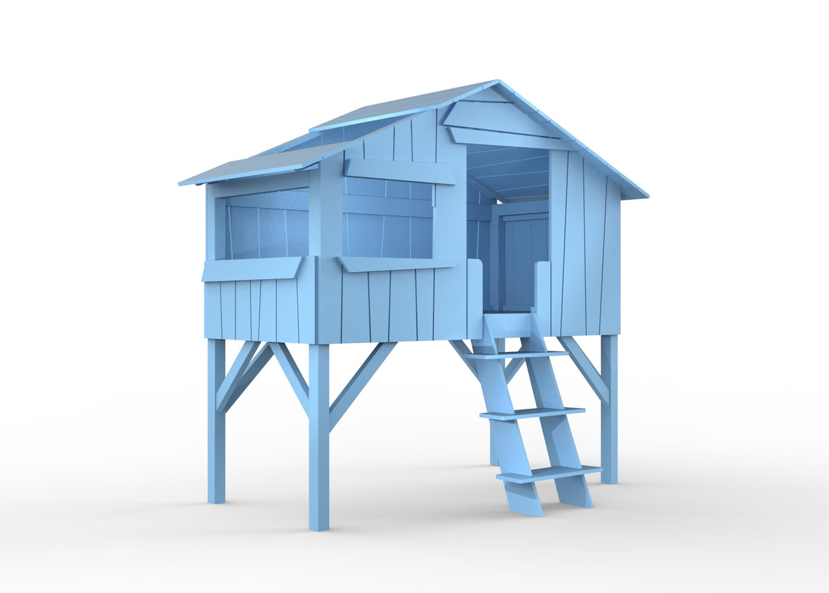 Mathy by Bols Treehouse Bed in Azur Blue