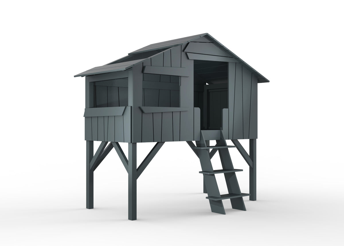 Mathy by Bols Treehouse Bed in Basalt Grey