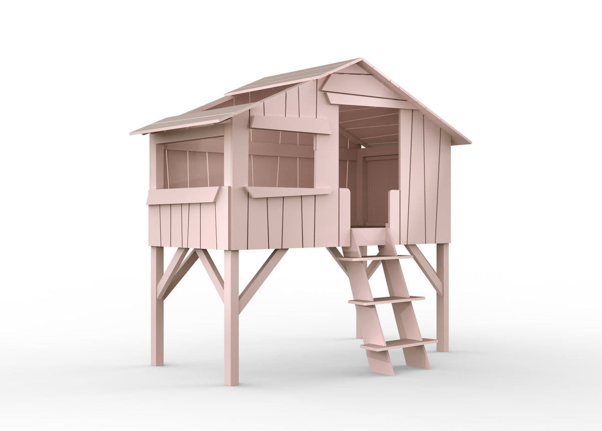 Mathy by Bols Treehouse Bed in Winter Pink