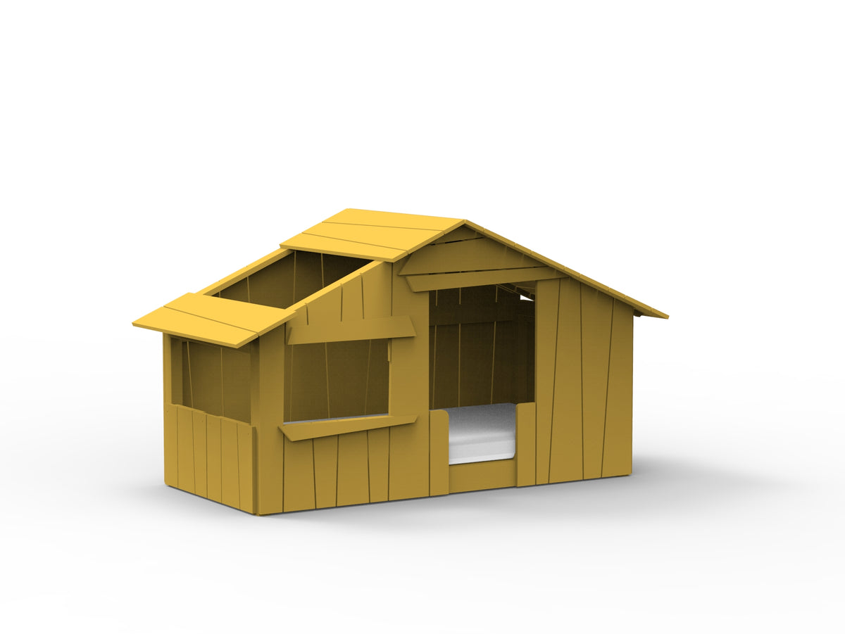 Mathy by Bols Montessori Treehouse Floor Bed in Ochre