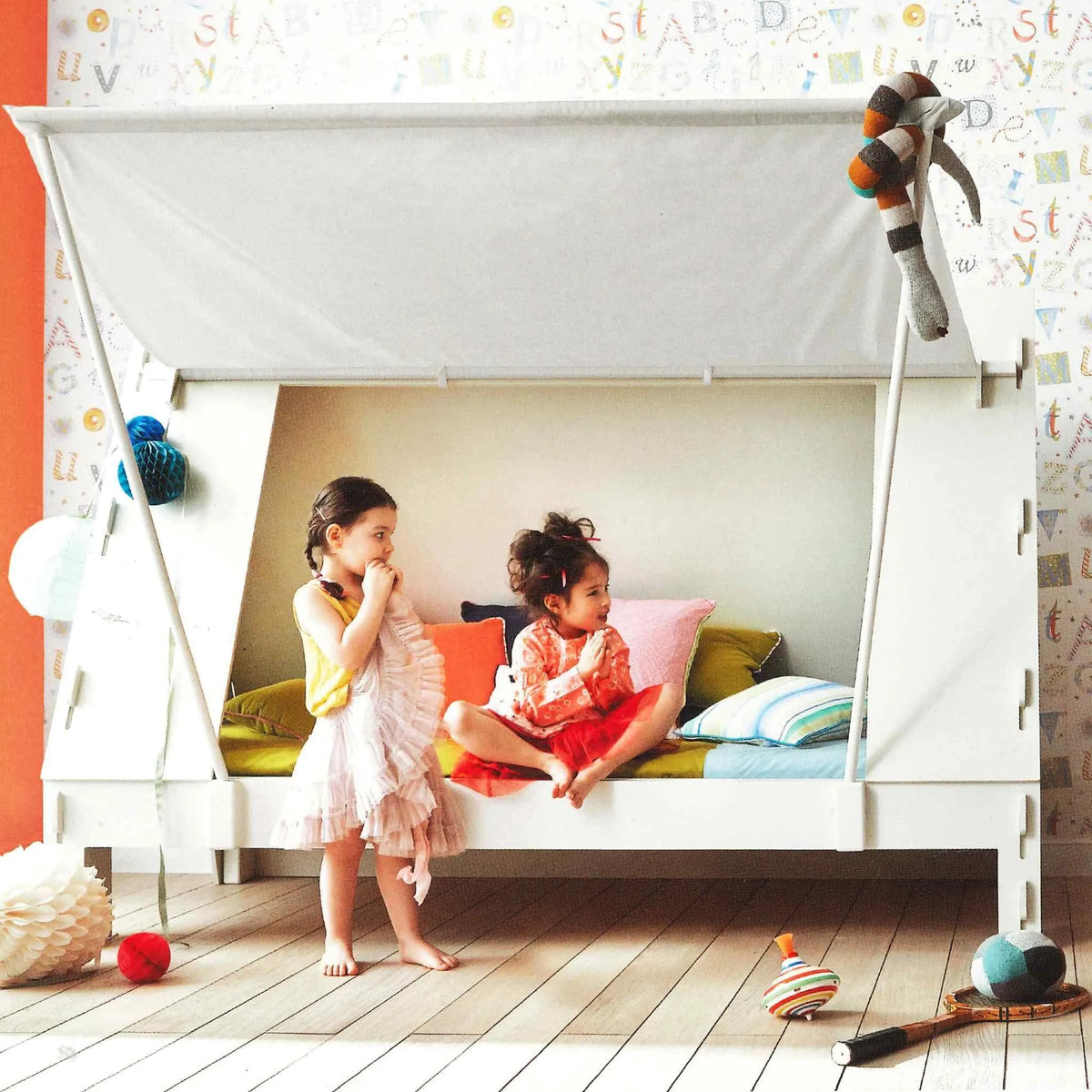 Cabin Tent Bed with a Canopy
