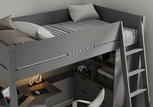 Cambridge High Sleeper Bed with Desk & Storage