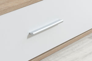 Camden Single White and Oak Wooden Cabin Bed