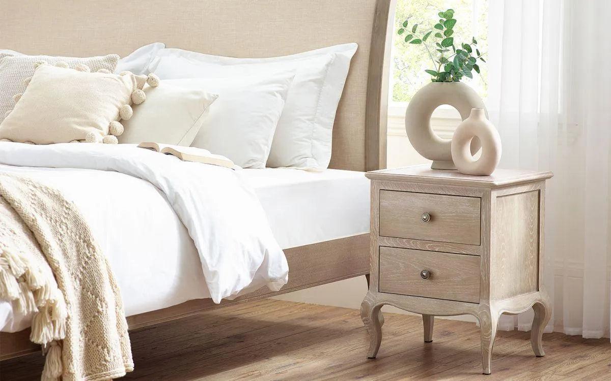 Camille 2 Drawer Bedside Table - Hover