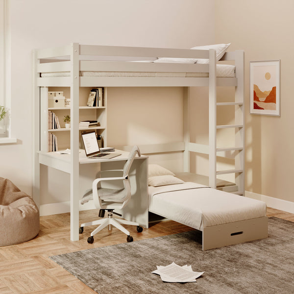 Chelsea Cashmere High Sleeper with Sofa Bed & Desk