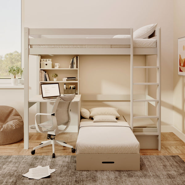 Chelsea Cashmere High Sleeper with Sofa Bed & Desk