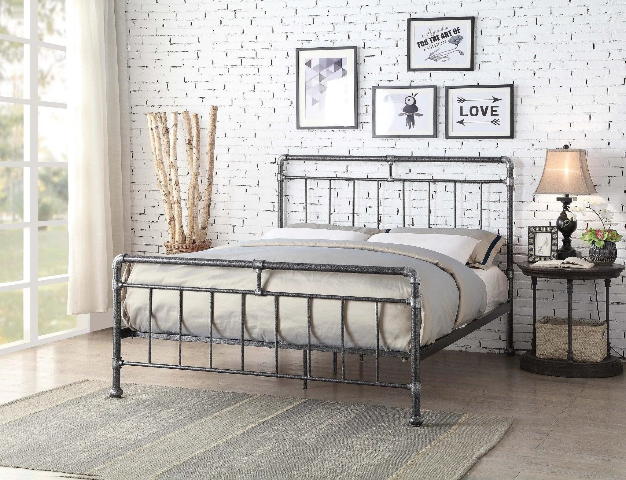 Cilcain Metal Double Bed