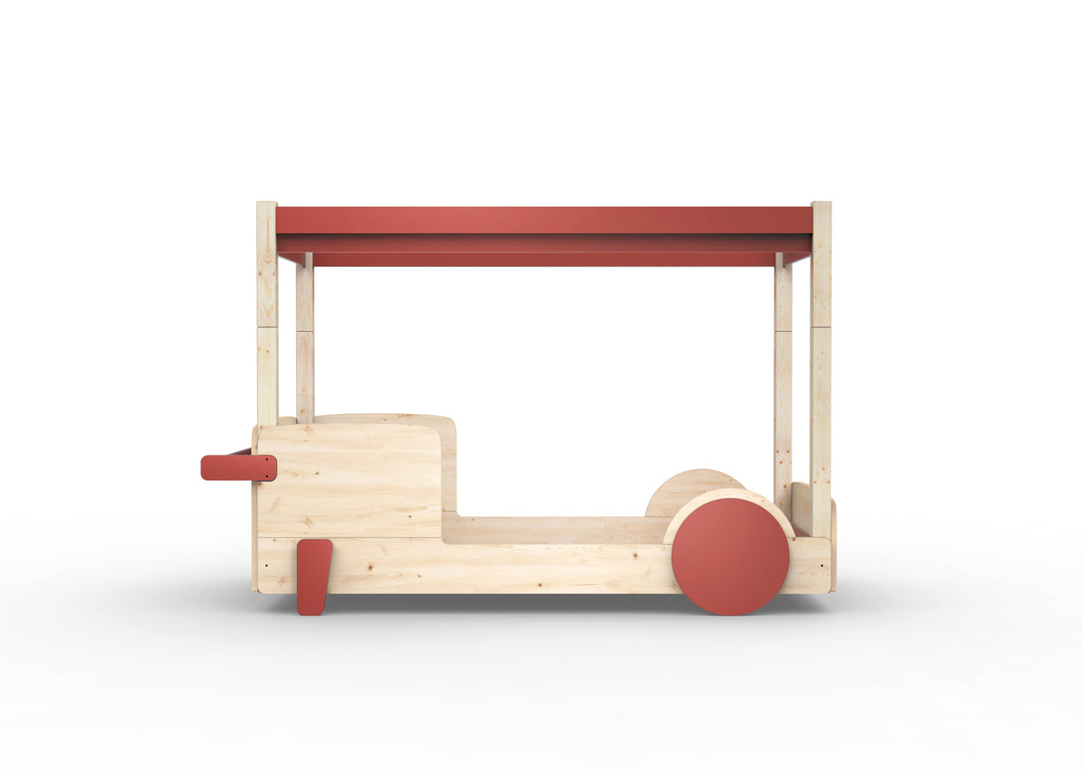 Mathy by Bols Discovery Canopy Car Bed in Marsala (Bed only)