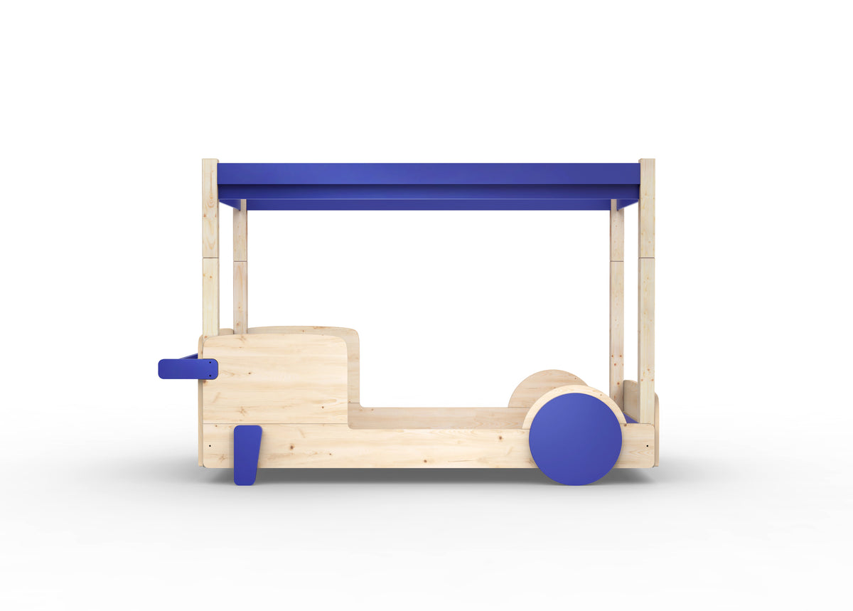 Mathy by Bols Discovery Canopy Car Bed in Marseille Blue (Bed only)