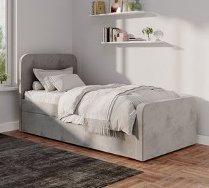 Daisy Velvet Single Trundle Bed