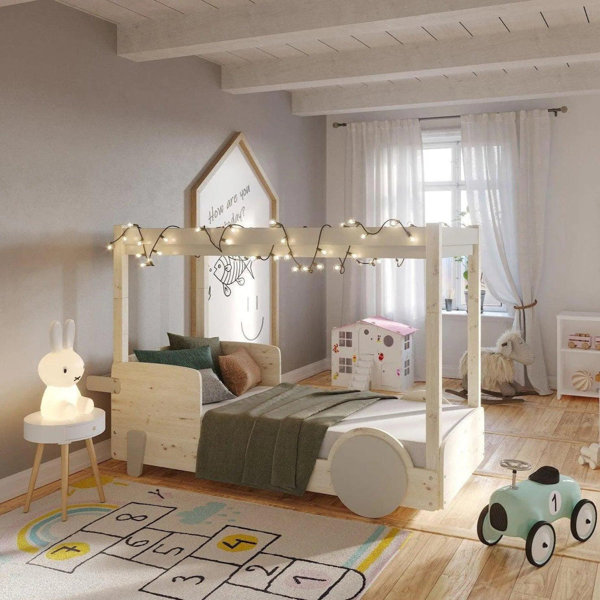 Discovery Canopy Car Bed for Kids