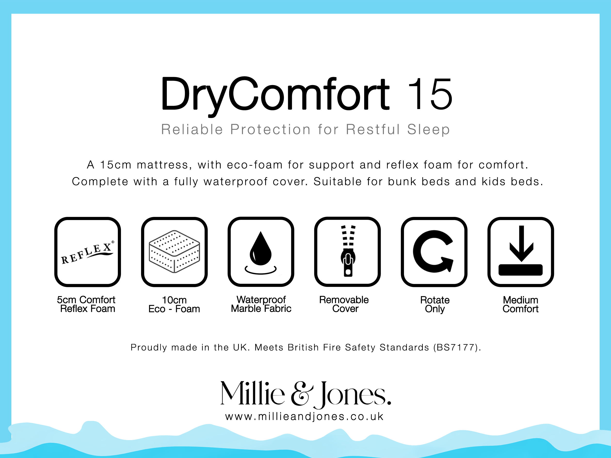drycomfort-15-waterproof-mattress