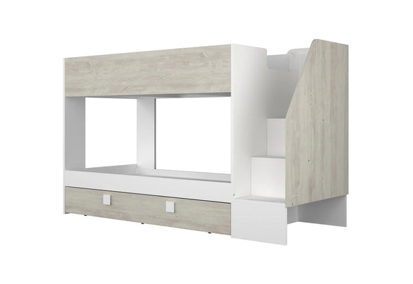 Easy Staircase Bunk Bed with Pull-out Trundle
