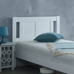 Elysian White Wooden Bed