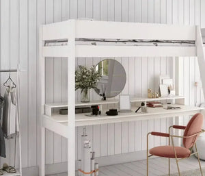 Estella White High with Gaming Desk