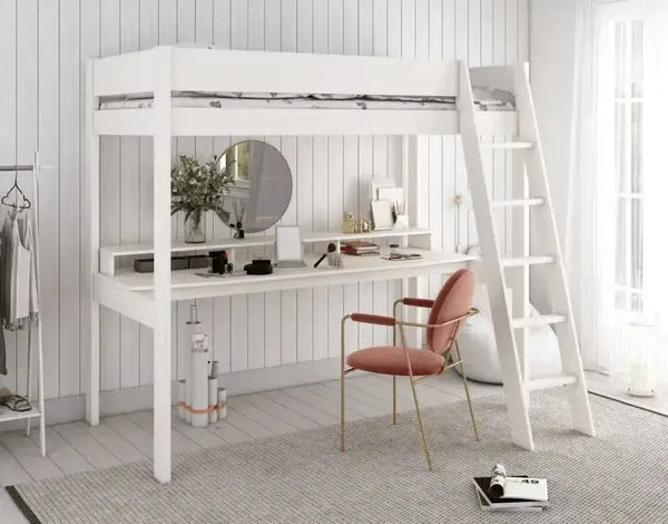 Estella White High with Gaming Desk