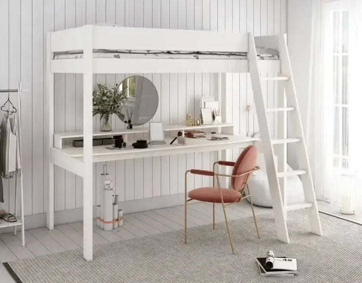 Estella White High with Gaming Desk