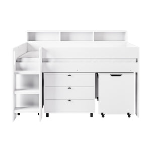 Eton Mid Sleeper Bed with Desk & Storage