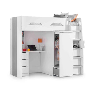Explorer White Loft Bed